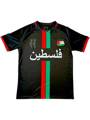 Palestine away jersey black soccer uniform men's second football kit tops sports shirt 2024-2025